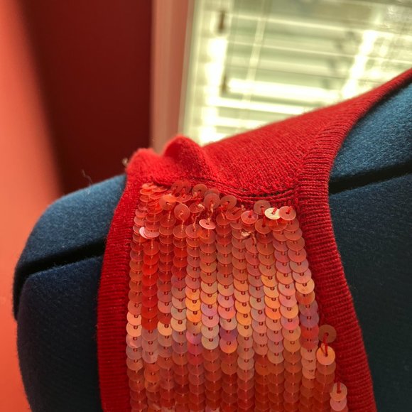 Bloomingdale's Sequin Sweater Vest - Picture 6 of 8